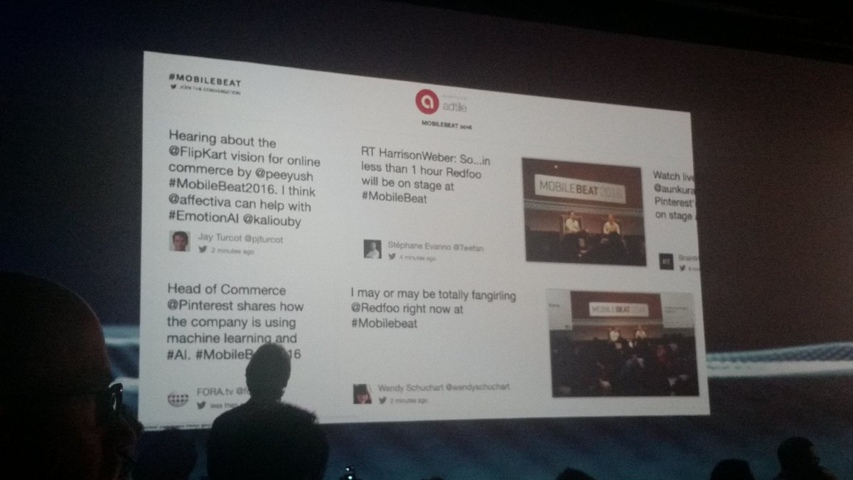 pjturcot's tweet photo. Hey there's my tweet on display! #MobileBeat2016  #TweetingTweets  #INCEPTION (movie, not the #deeplearning model) https://t.co/GZ2RFheXe3