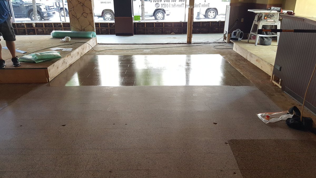 John Payerchin On Twitter Terrazzo Floor Stripped With Ncl Bare
