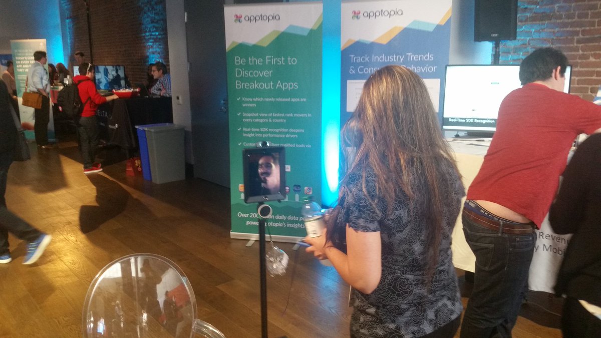 pjturcot's tweet photo. I've been to many conferences but this is the first with a telepresence robot #MobileBeat2016 https://t.co/ebVanH7rlH