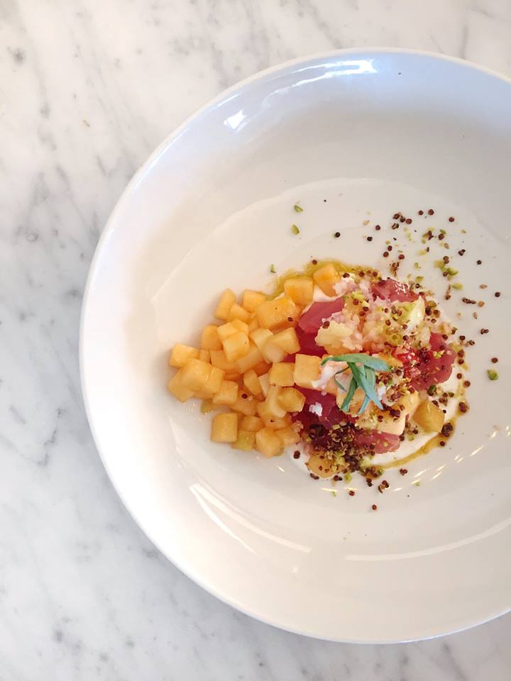 Bite into summer with our newest dish: Ahi Tartare with Melon, Calabrian Chili, Yogurt, Shallot, and Pistachio