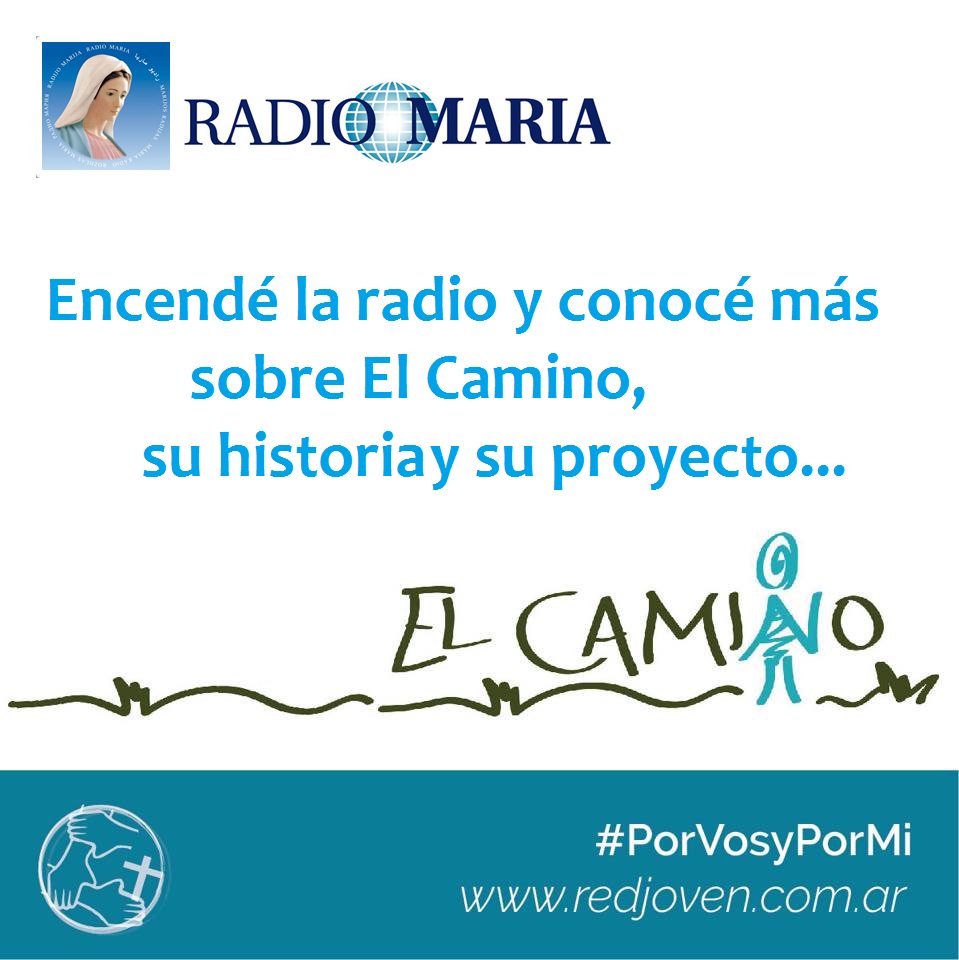 redjovenarg's tweet photo. En instantes los chicos de #ElCamino estarán compartiendo su experiencia en #RadioMaria https://t.co/lrJy8XOBtm https://t.co/mI9loKPJJD