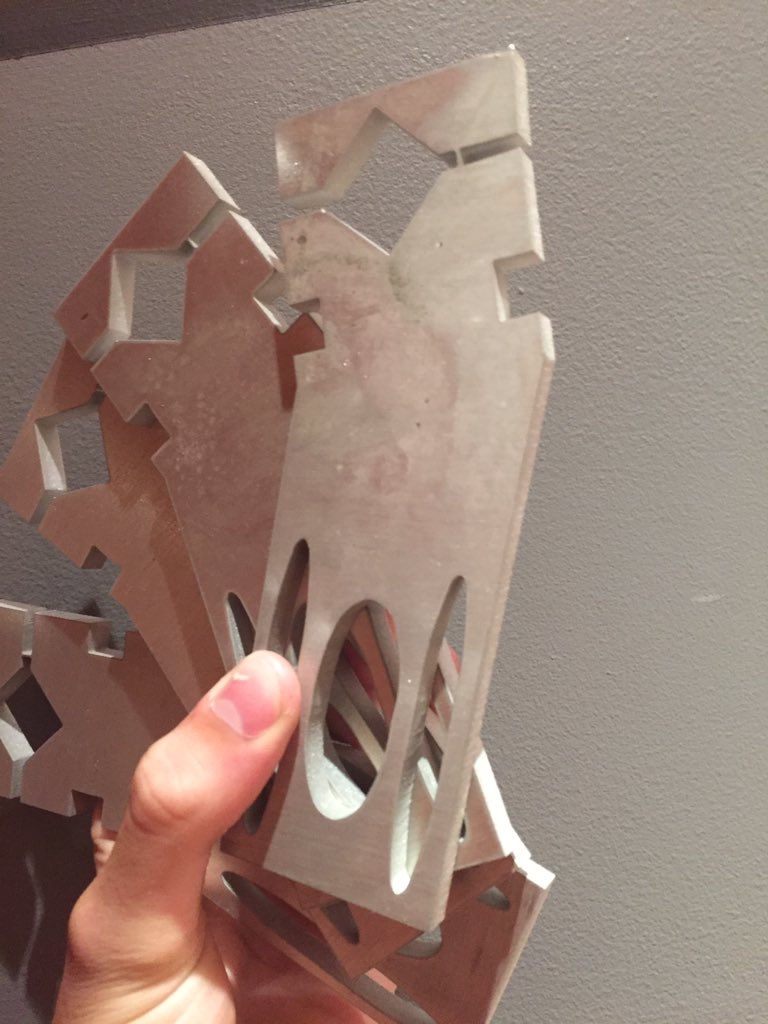 Received some water jet cut Motor mounts for the electric skateboard!! Excited!