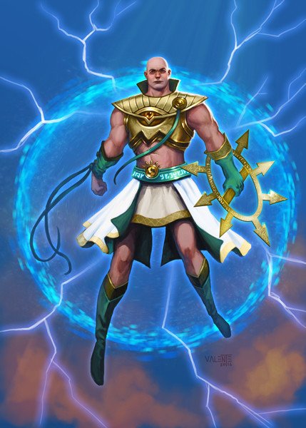 LuisValente's tweet photo. New fantasy card illo for Inkwell Ideas. 
The Star Archon https://t.co/sm27qsHyBz
