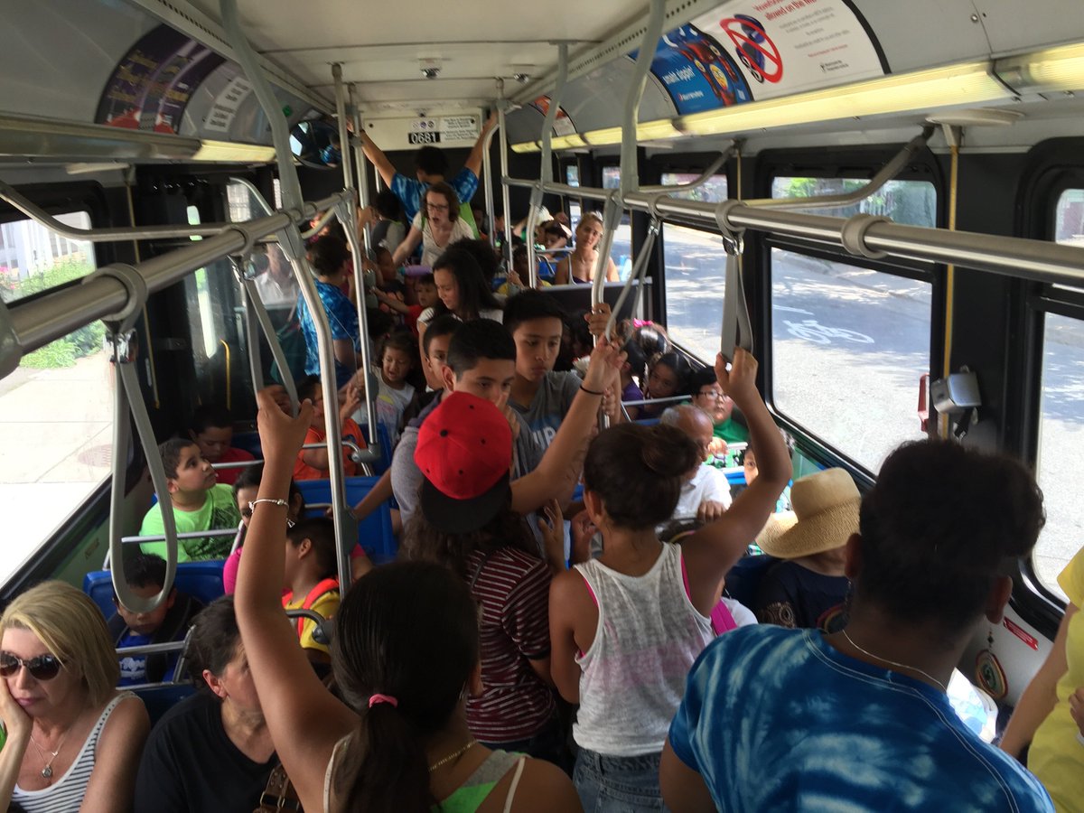 jhilde's tweet photo. How many scholars can you get on one MBTA bus? https://t.co/k2IOiTUEQV