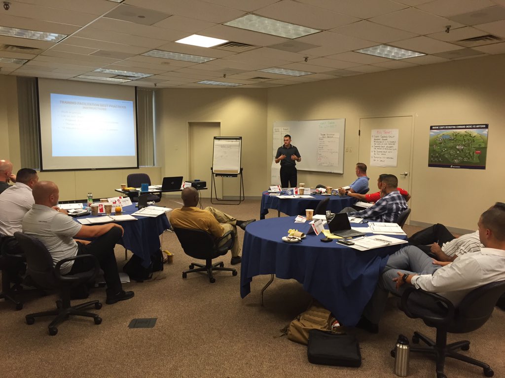 USMCShaffer's tweet image. Training some of the best @USMarineCorps Career Recruiters in the Nation @ the Recruiter Instructor Course. #Marines