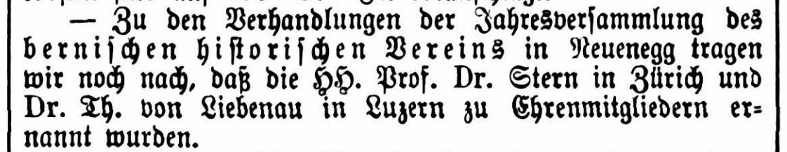 th_schmid's tweet photo. < der #HVBE hatte ein anderes bild von Theodor von Liebenau (#Intelligenzblatt 27.6.1889, s.3) #histBE #histCH https://t.co/kmE6DqOKIM
