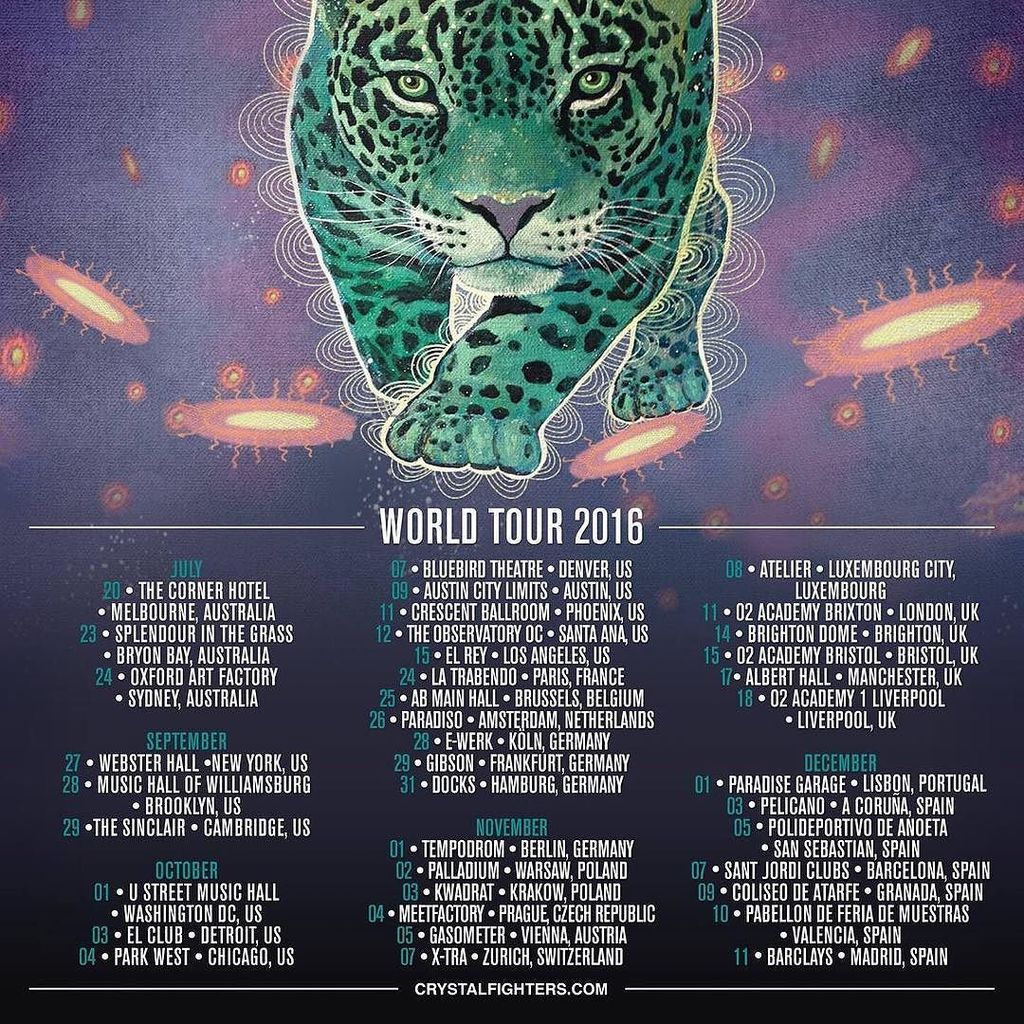 crystalfighters's tweet photo. 🌞 Can't wait to play you our new music on our World Tour this year 🌞 
Get your tickets Now… https://t.co/AKvVXqJwel https://t.co/en1VmYoHBt