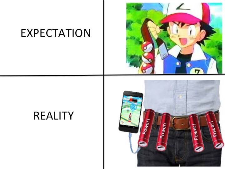 Realized how fast this game drains my battery so I made this... #pokemongo #gottacatchemall