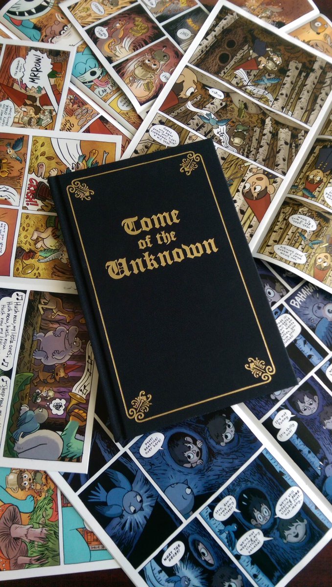 boomstudios's tweet image. 😮 🔥 The TOME OF THE UNKNOWN HC special edition of the #OverTheGardenWall comics collection debuts at Comic-Con! 👀