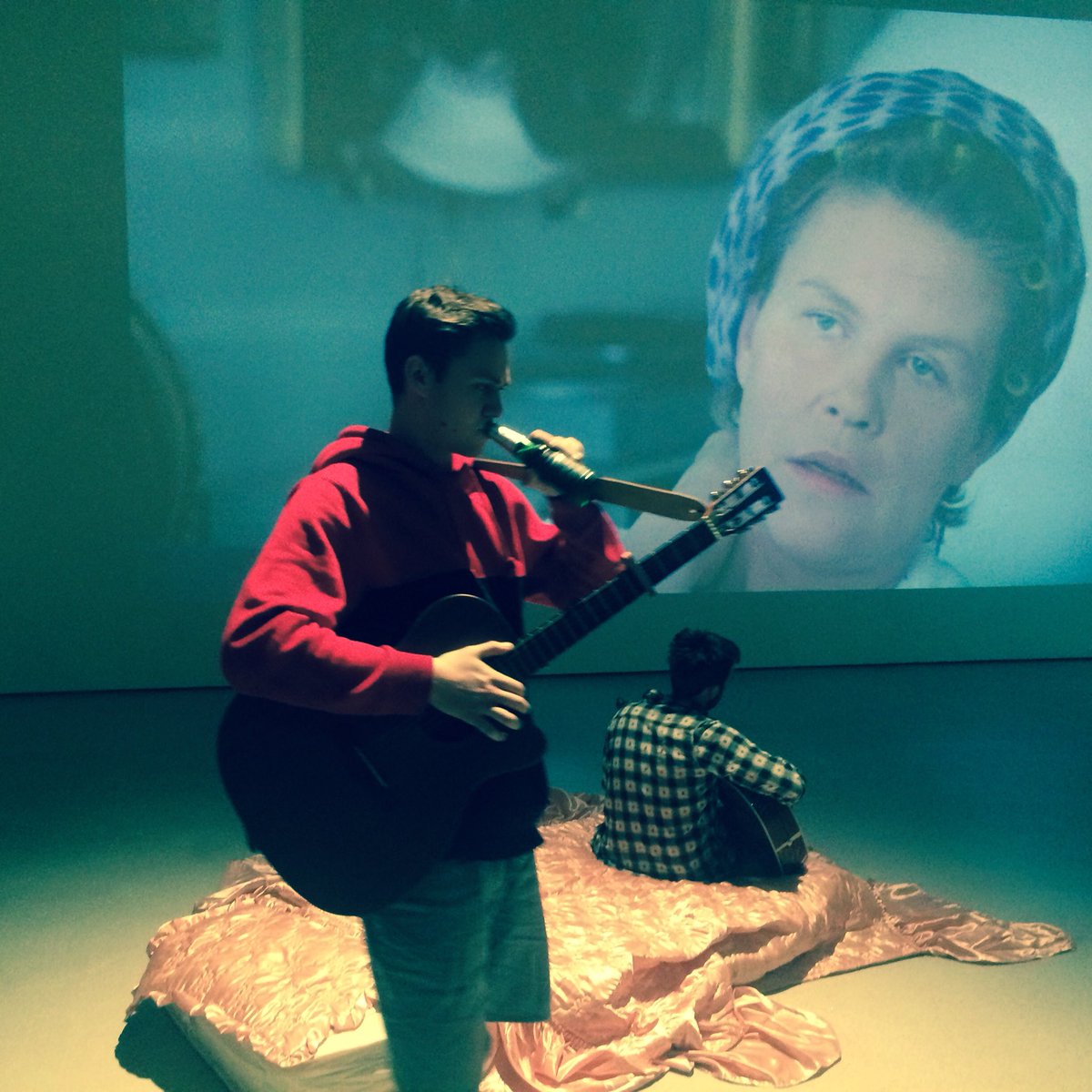 InceCatherine's tweet photo. The magnificent @Leila_Hasham triumphs with her Ragnar Kjartansson show @BarbicanCentre https://t.co/g8irKcwpzf