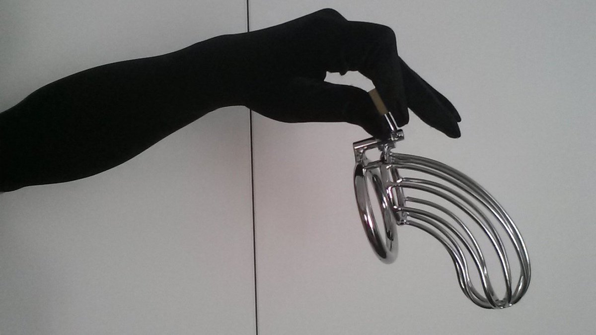 TheMissTressa's tweet photo. A very lucky boy is getting this! #cockcage #chastity #womenincontrol #cockhold https://t.co/MRkmfgBRaa