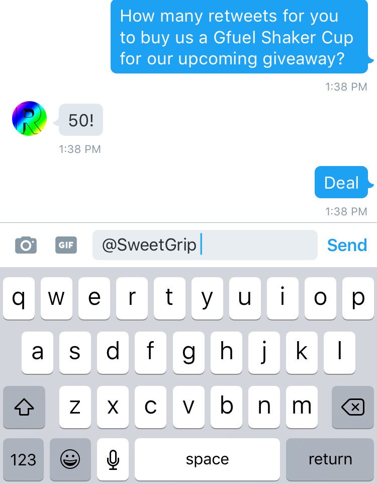 SweetGrip's tweet photo. 50 Retweets for a Shaker Cup!!! RT RT RT for a giveaway https://t.co/2DWAMQFTI4