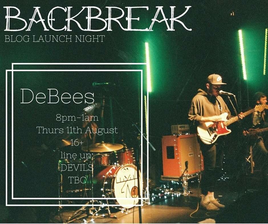 We're playing the Backbreak Blog launch next month

This will be our last show as Devils; let's make it a good one!
