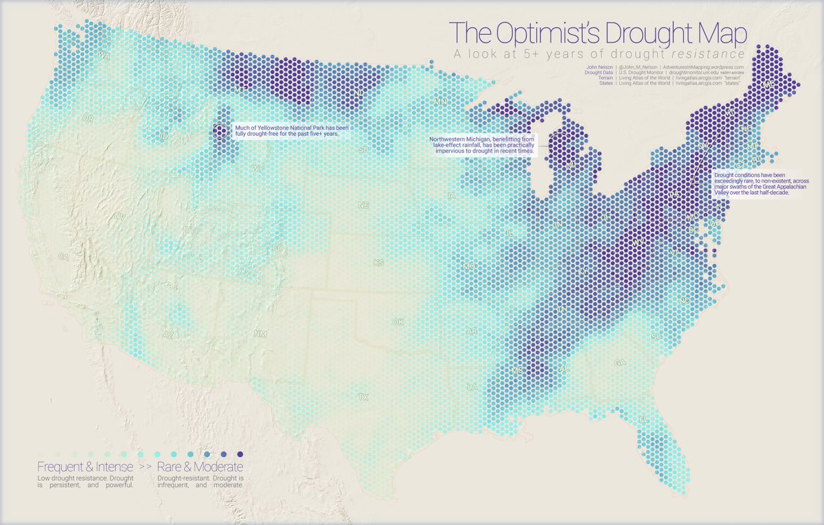 John_M_Nelson's tweet image. The optimist's drought map. #AlwaysLookOnTheBrightSideOfLife