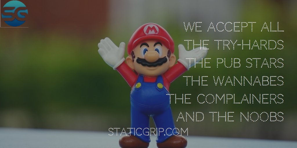 StaticGrip's tweet image. We accept All
#Gamers