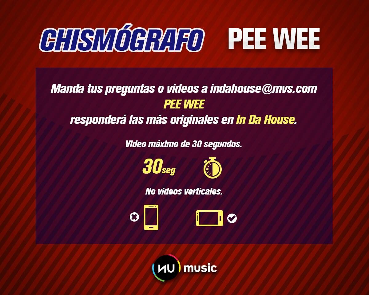 ElMundodePeeWee's tweet photo. . @PeeWeeMusic será el conductor  de #InDaHouse por @NuMusicOficial. Mira las dinámicas en las que puedes participar https://t.co/wQ4hj4ujHC