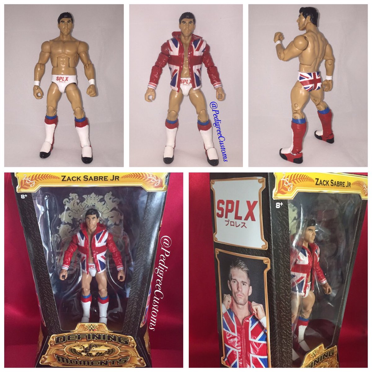 PedigreeCustoms's tweet photo. I finished this custom @zacksabrejr figure just in time for the #CruiserweightClassic https://t.co/keusYQ3yND