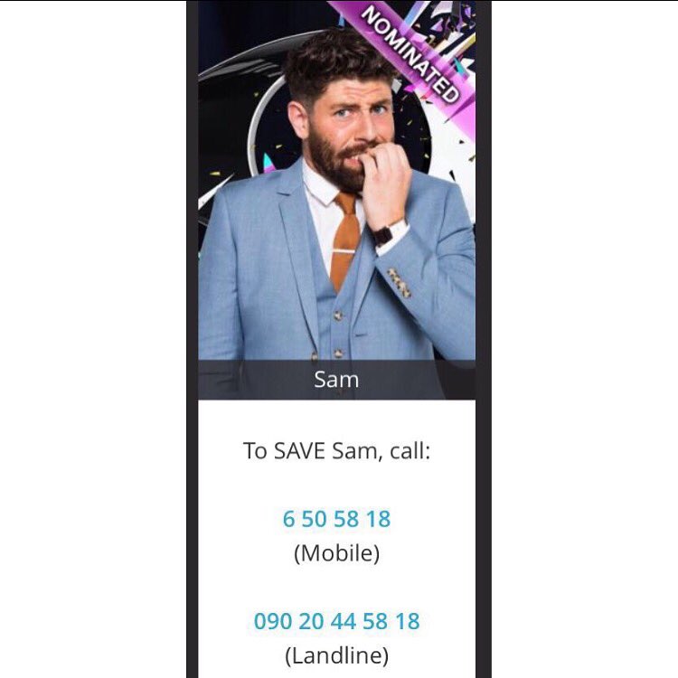 CharlotteDawsx's tweet photo. Everyone get behind my gorgeous boy @GiffenSam he deserves to be in the final and for his bday on Monday!! 💕 love ya https://t.co/4gz0xDIYUd