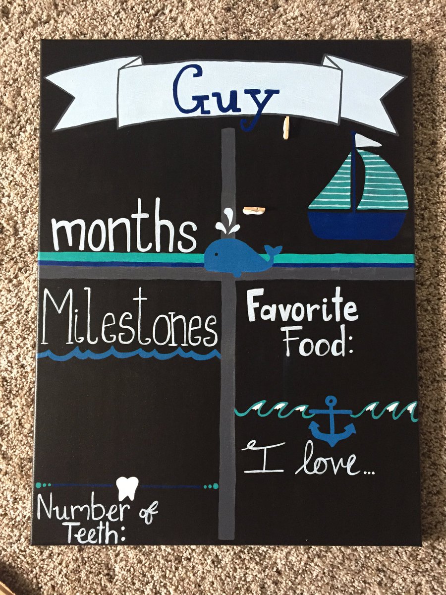 nesting_mama's tweet photo. Custom order monthly milestone/ birthday boards available now! Here's some examples 😁 #babygifts #etsypreneur #etsy https://t.co/7WEY7AVDyq