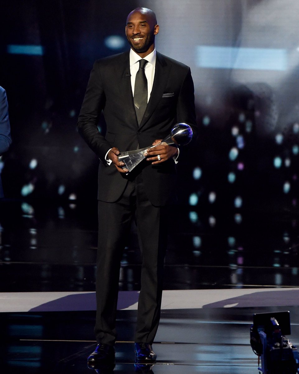 The one &amp; only <a href="/kobebryant/">Kobe Bryant</a> accepts the #ESPYs icon award tonight here at <a href="/mstheater/">MSTheater Archive</a> #blackmamba