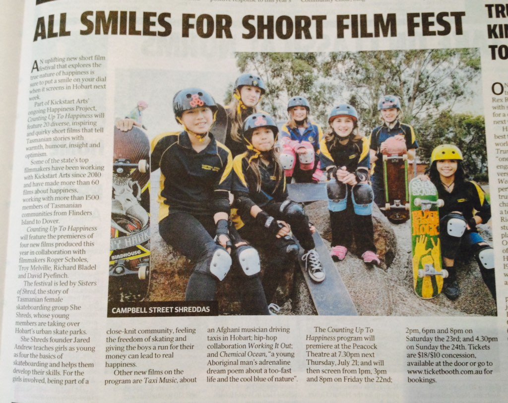 Lois_lane_tas's tweet photo. Great write up in today's @themercurycomau #kickstartarts #salarts #tasfilm #sheshreds #filmfestival @salarts https://t.co/tSnOLrI1Hl