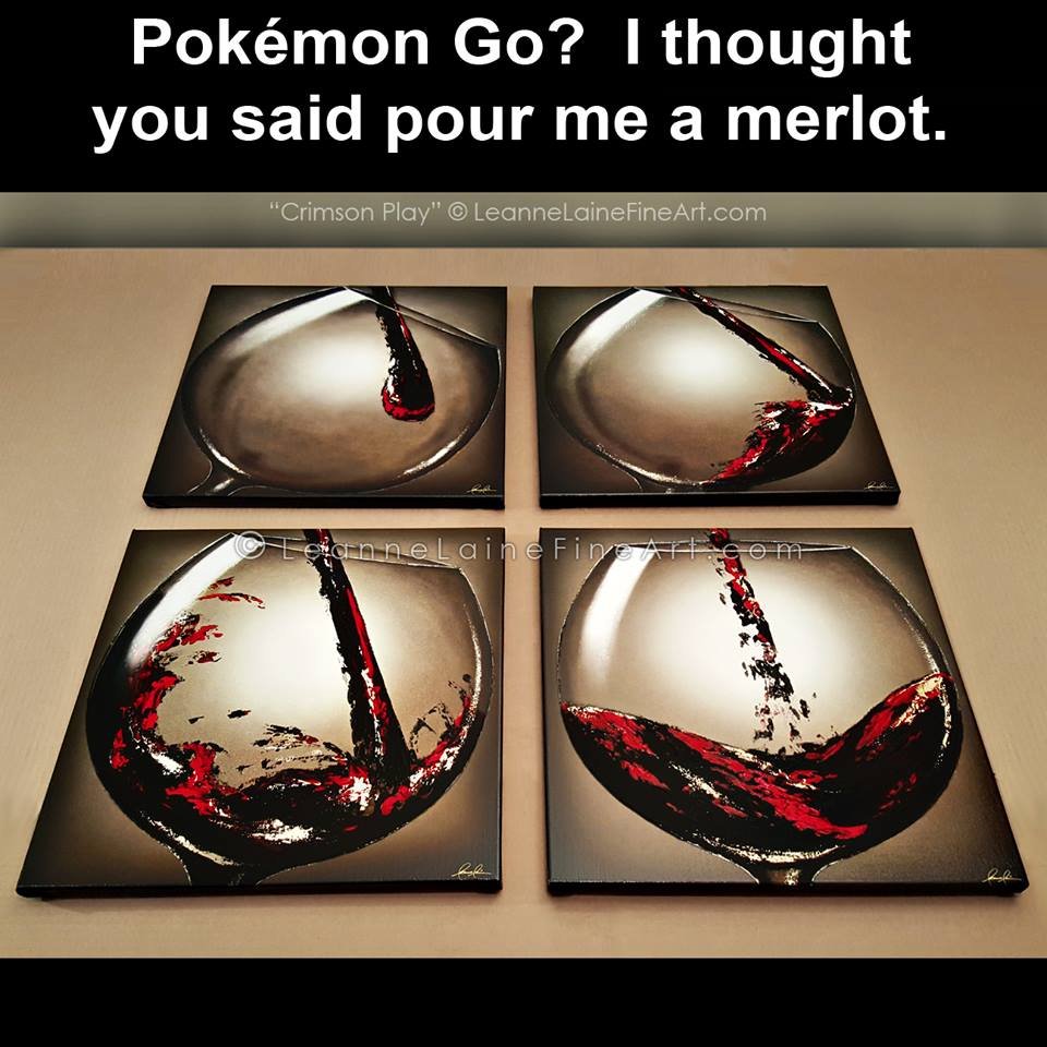 Leanne_Laine's tweet photo. #PokemonGO.. oops! (more:https://t.co/HnNJADl2N2) #WineWednesday #wine #foodie #lifestyle #wellness #wineoclock https://t.co/KvZ8APiyxt