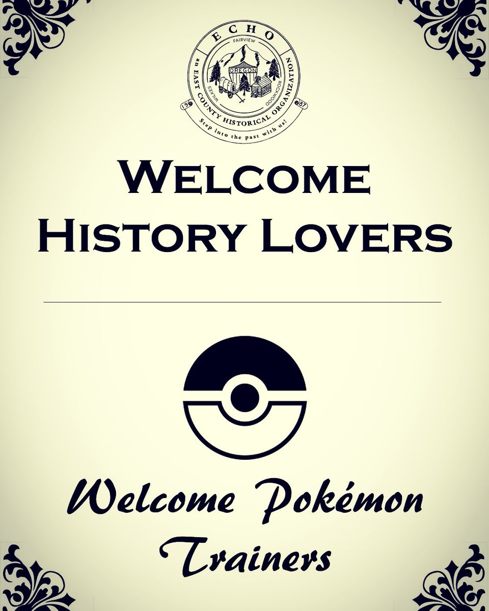 ECHeritage's tweet photo. Like our new sign?  #echohistory  #PokemonGO #pokemon #finallylvl5 #noideawhatimdoing https://t.co/73Dwdjvxdd