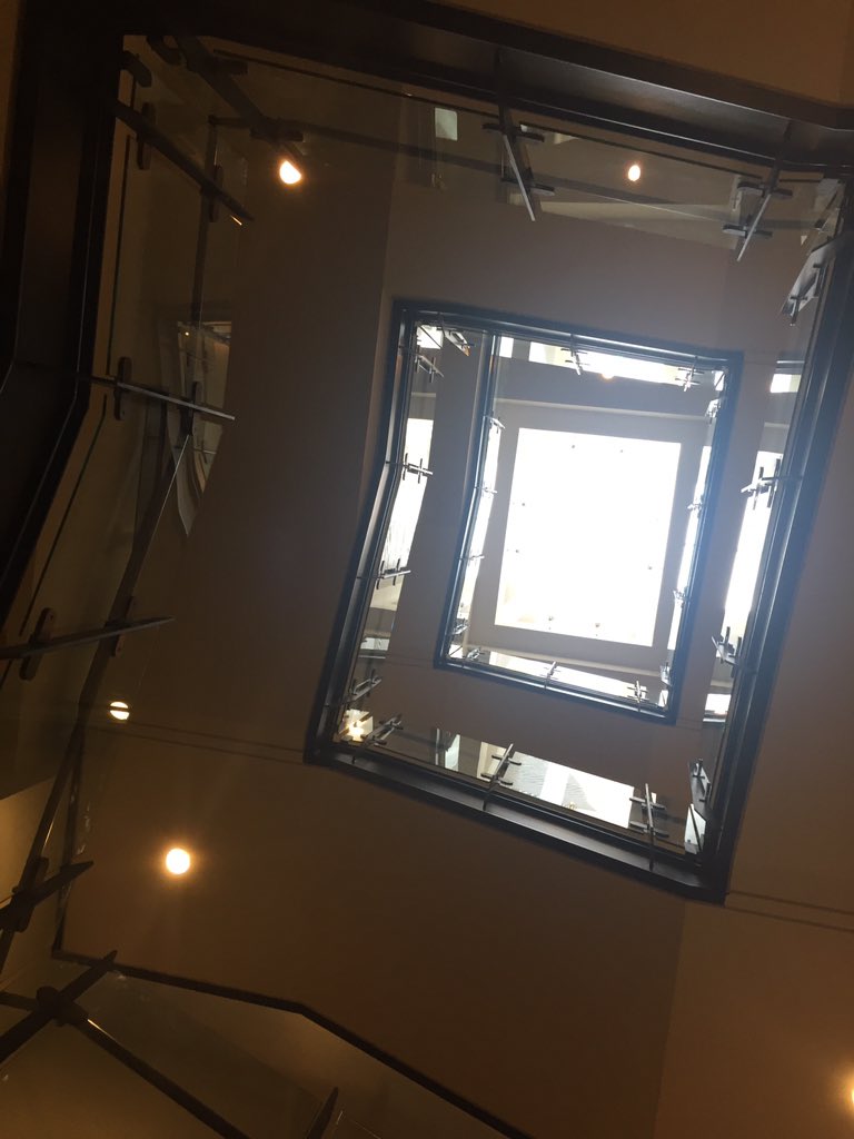 DREBurkemper's tweet photo. "STEMITIZING" I looked up at lunch time to see all the STEM in this staircase. #STEMTQ2016 #newwaytothink https://t.co/WbJQixRkBo