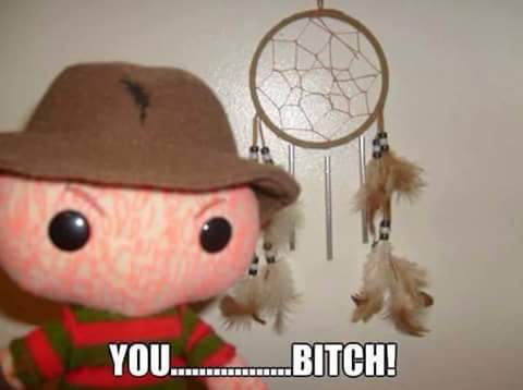HorrorCabinPod's tweet photo. Freddy's not too happy here fiends lol. #dreamcatchers #freddyproblems #NightmareOnElmStreet https://t.co/mhlAUW0uiw