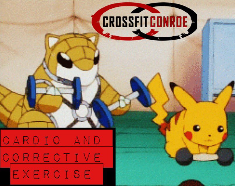 conroefornia's tweet photo. The Pokemon spotted at Crossfit Conroe have been getting fit! You can do it too! CARDIO AND CORRECTIVE EXERCISE https://t.co/jXXHYgBtVM