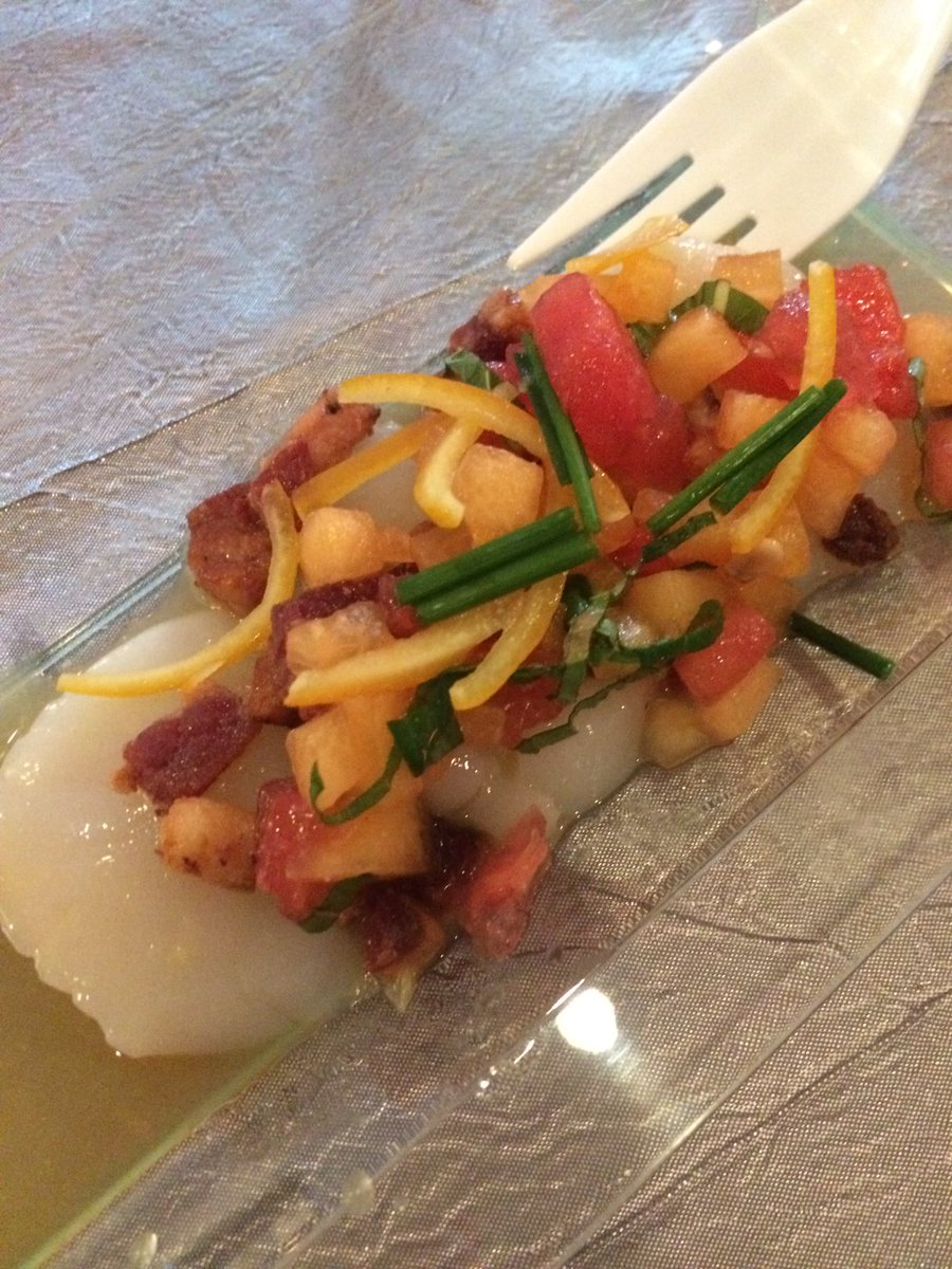 LASeafoodFest's tweet photo. #emergingchefs is amazing! Thx @The_Gambit Try the @RedFishGrill dish! https://t.co/5fEPPdX4hh