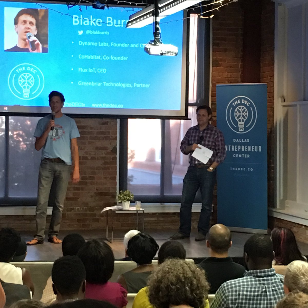 Vntgbling's tweet photo. Retweeted Sam Preston (@SamPreston01):
#startups #GetPluggedDFW @blakeburris https://t.co/XlBnYQ2s0A https://t.co/9rv5ATarV9