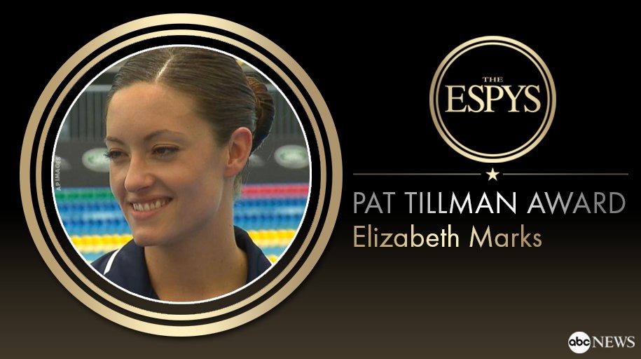 The first active duty military member to win the Pat Tillman Award for