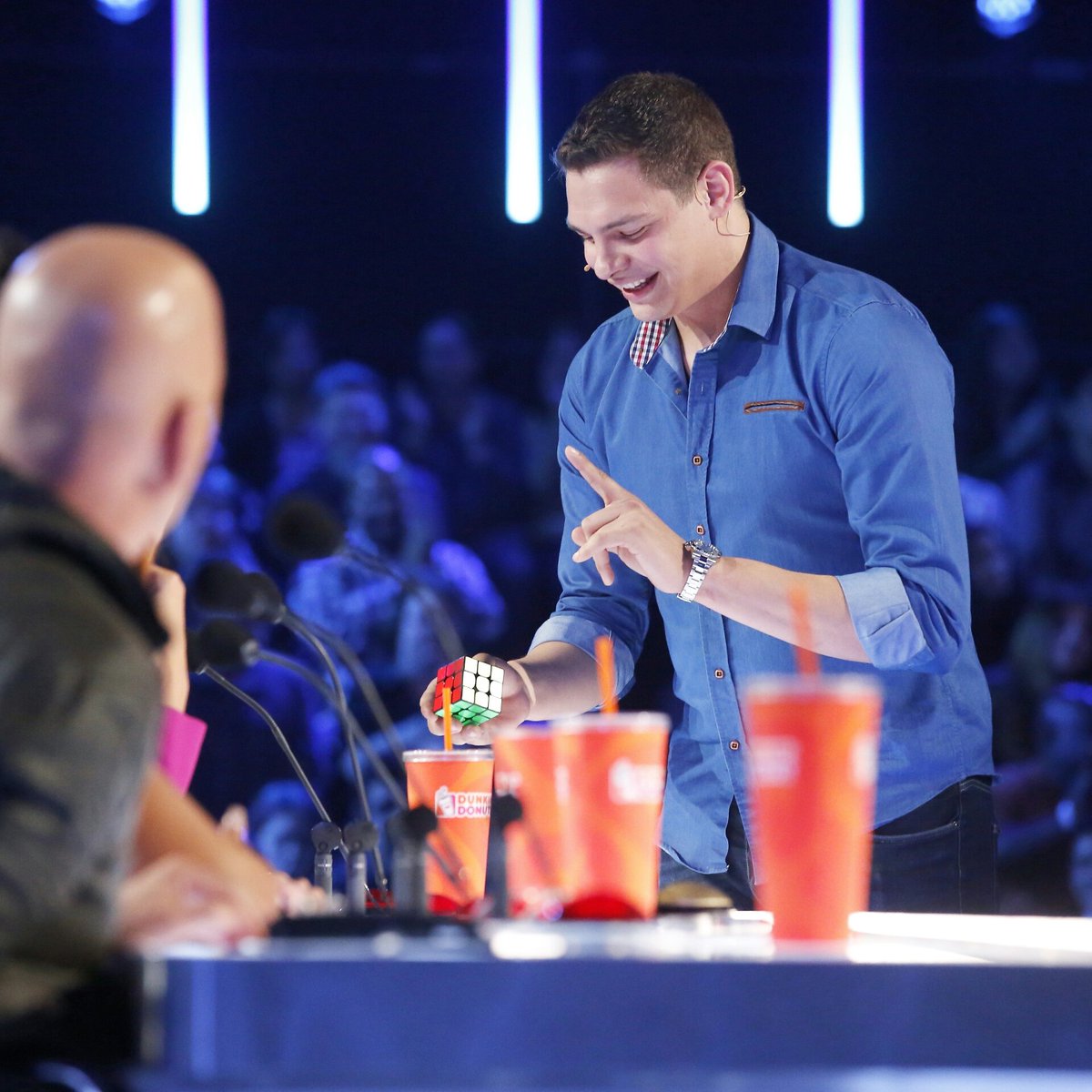 BrundageMagic's tweet photo. Thank you guys for watching me on @nbcagt! I love all! Thank you for the support. @SimonCowell @reba @howiemandel https://t.co/HhBja0xDpC