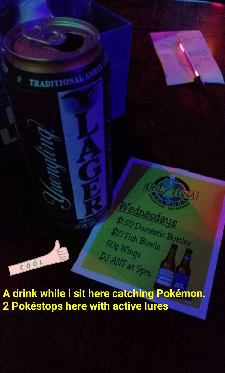 RioParks's tweet photo. Let the Pokémon come to me! #Lures @UglyTunaSaloona #pokestop @1djant got me hitting the quan tho... https://t.co/zfONhTkRkj