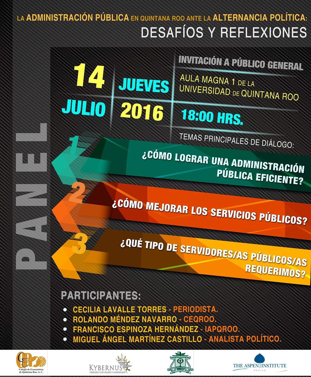B_Ovando's tweet photo. Mañana los esperamos a las 6 pm! En la Uqroo @KybernusQROO @melverduzco @erickpaolo @ErikaCornelio @Karlaparigo https://t.co/fnZpTdKRTU