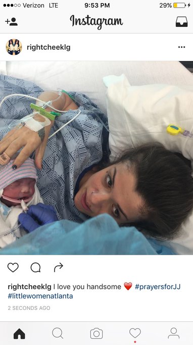My baby boy ❤️ https://t.co/kwMutplWQr<a href="/tag/littlewomenatl"class="tags"><span>#littlewomenatl</span></a><a href="/tag/prayersforjj"class="tags"><span>#prayersforjj</span></a>