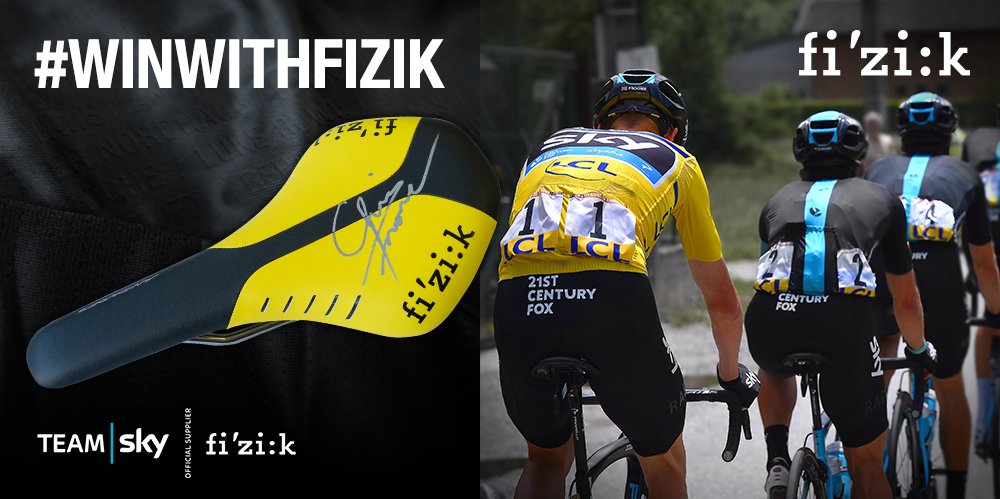 fizikofficial's tweet photo. Just 1 day left to enter our competition to win a signed @chrisfroome Antares saddle. Tweet #WinWithfizik https://t.co/f2BK2ww41h