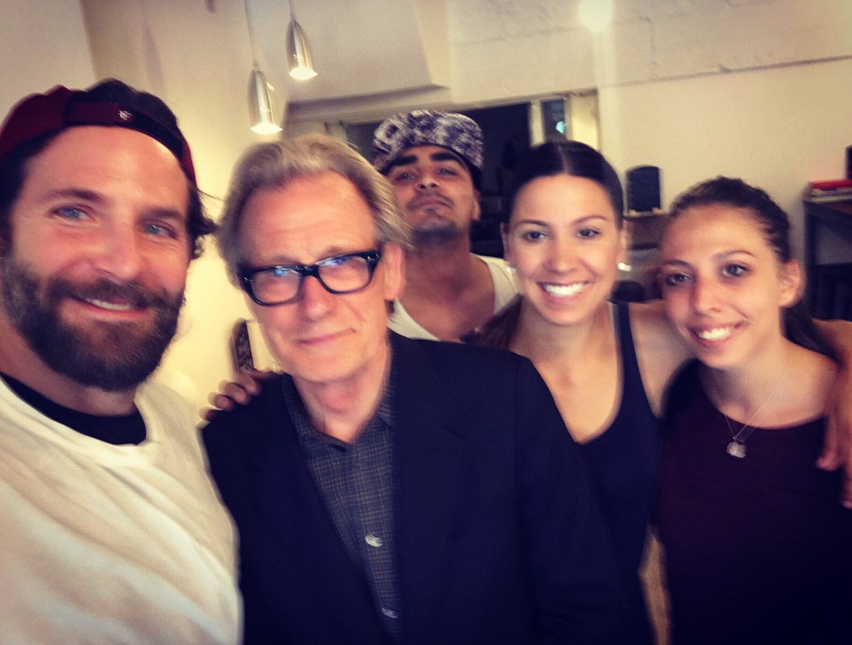 Look who popped in for coffee at Sweet Things Notting Hill #billnighy #bradleycooper 😊 #celebspot