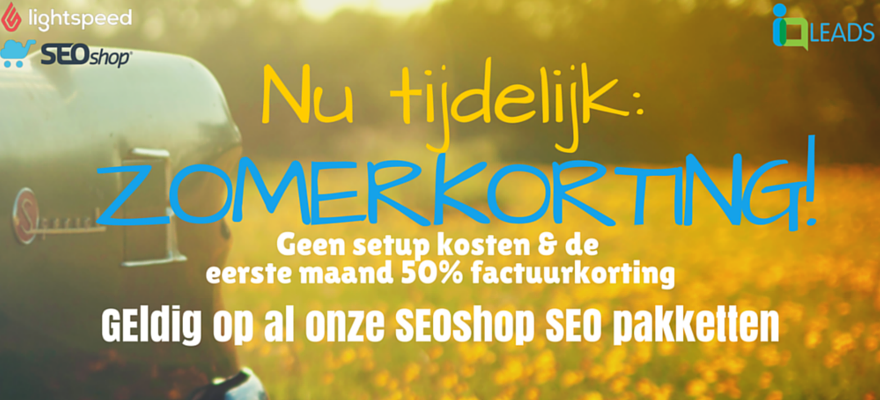 IQLeads's tweet photo. #Zomeractie! Nu tijdelijke korting op onze #SEO-pakketten speciaal voor #SEOshop gebruikers: https://t.co/5hr2dpxH44 https://t.co/FY7IrGZgOK