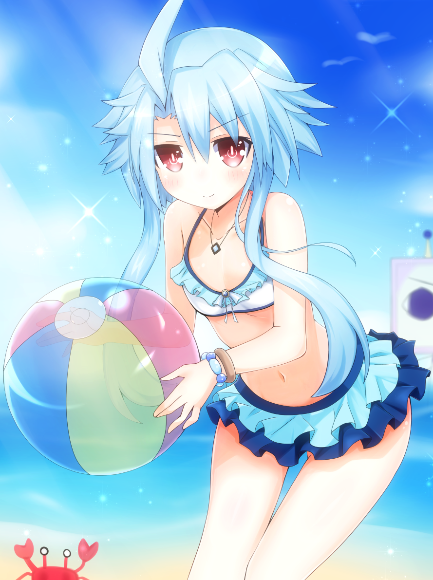 夏ですね。暑いですね。一緒に海に行ったら「せっかく来たんだ、今日はハメを外そうぜ！」って女神化したブランがビーチボールを持って誘ってきてｒｙ
