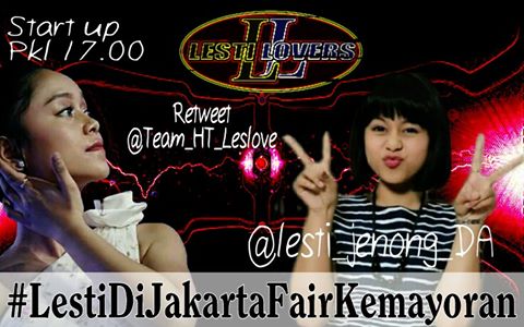 TeamUpHastag's tweet photo. [RETWEET} HT #LestiDiJakartaFairKemayoran dari @Team_HT_Leslove cc: @JakartaFairID @Lesti_Jenong_DA https://t.co/mJDrXWmKk0