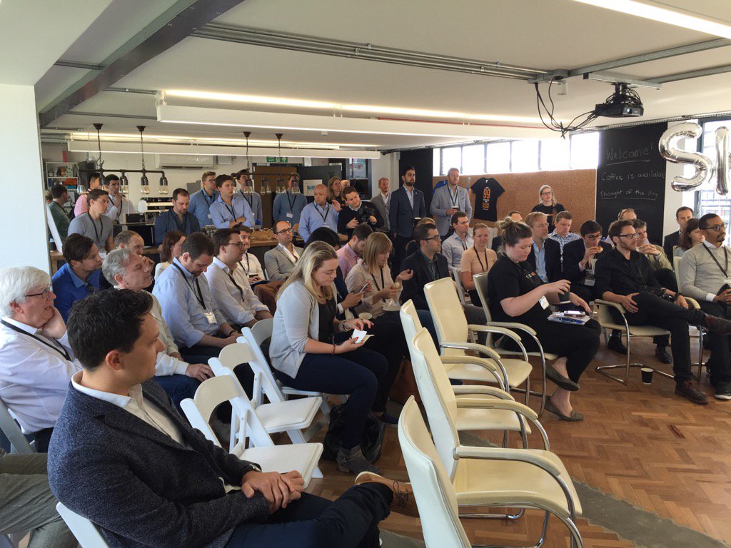 anilstocker's tweet photo. Packed breakfast event at @MarketInvoice hosted by @Oliver_Cummings https://t.co/o5Atv7H7Gi