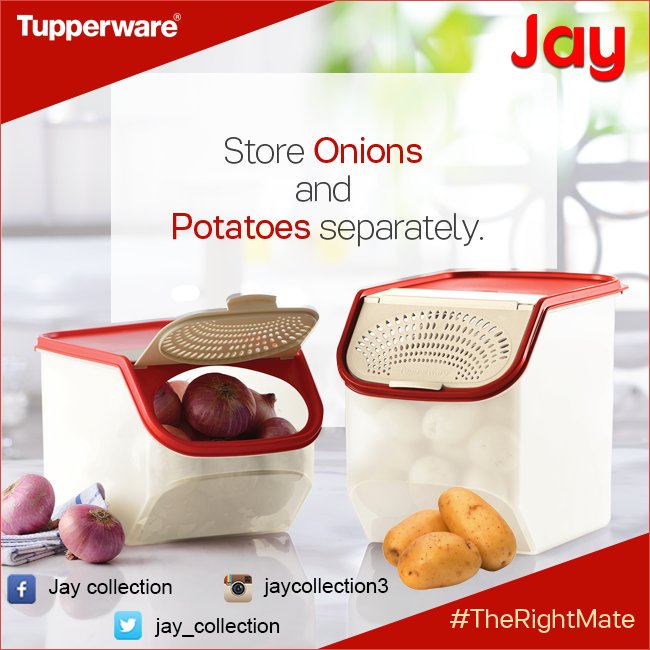 jay_collection's tweet photo. It is key that you store them independently. #TheRightMates #KitchenFact #TupperwareIndia @jay_collection https://t.co/RzwarRWGfq