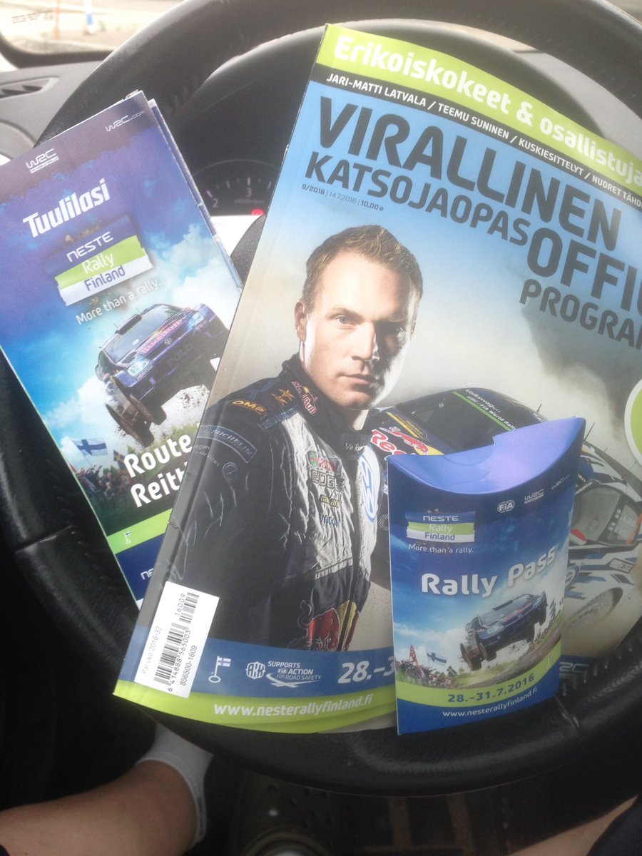 jiipihlaja's tweet photo. Hyvää huomenta #ralli kansa! #tänään @RallyFinland #rallipassi @tuulilasi #katsojaopas #officialprogramme #published https://t.co/KaGH1J7mKS