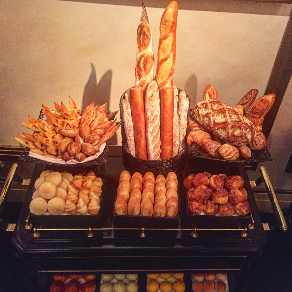 SDumonet's tweet photo. Bread trolley @RobuchonLV - all made daily! https://t.co/Qz3zTJ0v0s