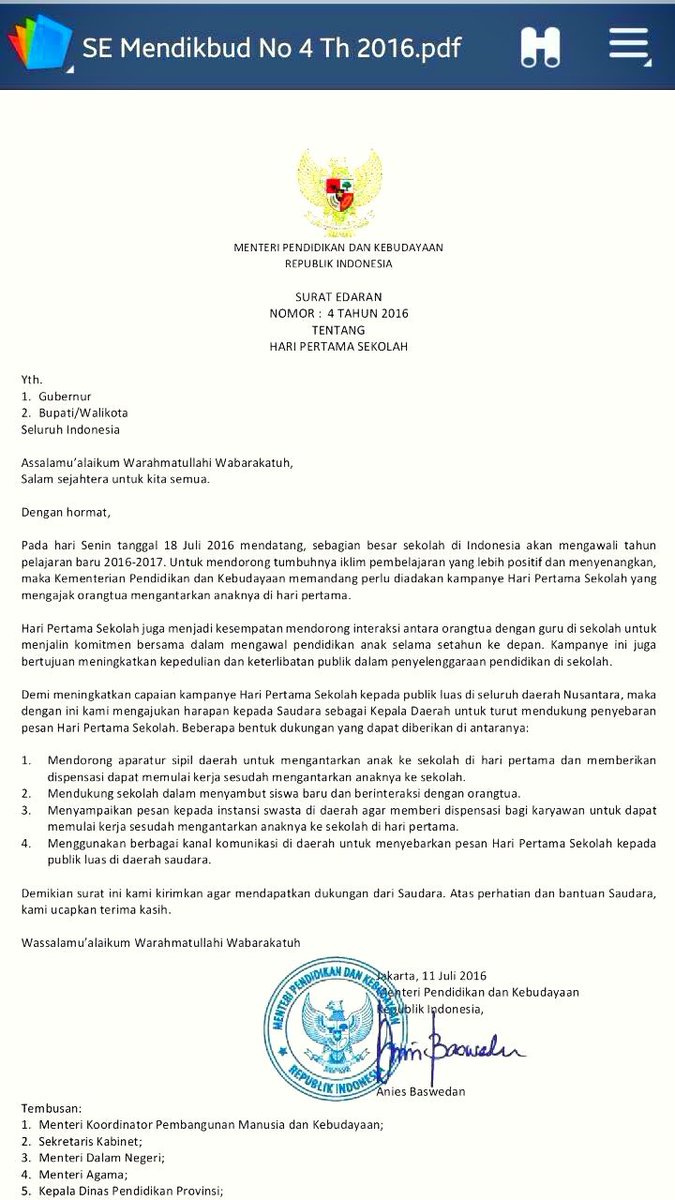 Haswandana's tweet photo. #HariPertamaSekolah #PeduliPendidikanAnakSejakDini #HimbauanKepadaOrangtua cc : @Kemdikbud_RI @Hardiknas2016 https://t.co/Dbk8YxEwEB