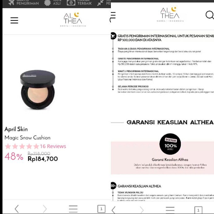 (Althea Indonesia)Jasa titip Althea Indonesia kireiichanpages.wordpress.com/2016/07/14/alt…