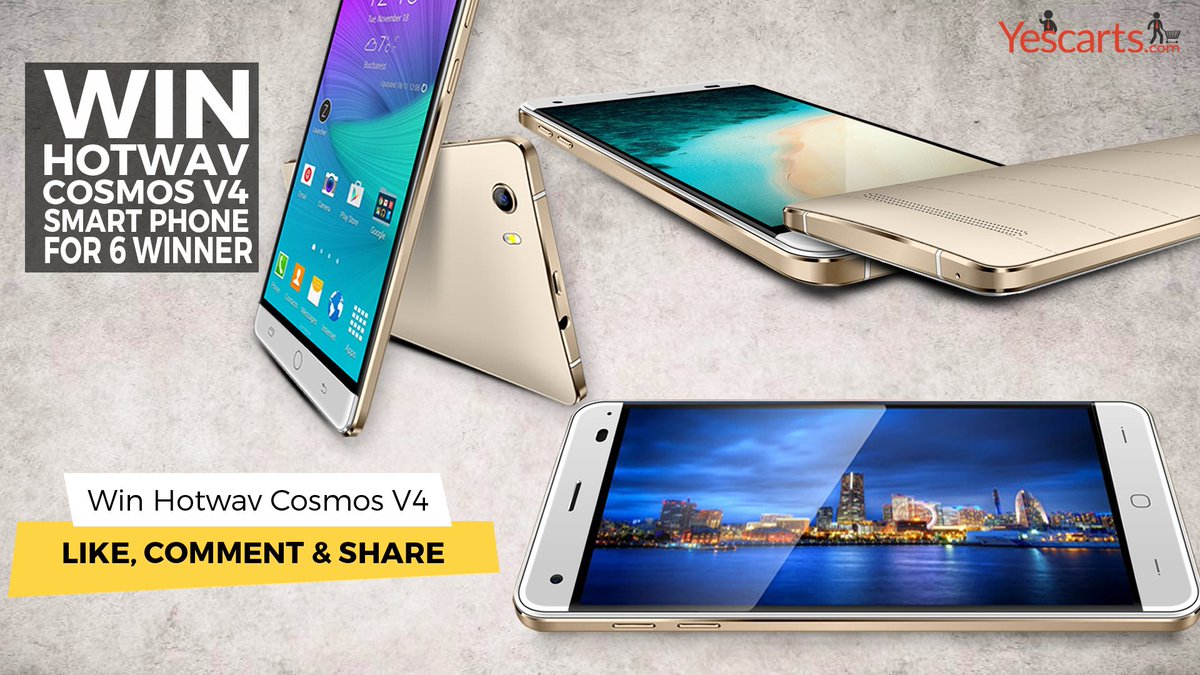 yescarts's tweet photo. Stand a chance to WIN 6 Hotwav Cosmos V4 Smartphone for 6 Winners! More details: https://t.co/dbDZFO4ifc https://t.co/1b1IL7NpBw