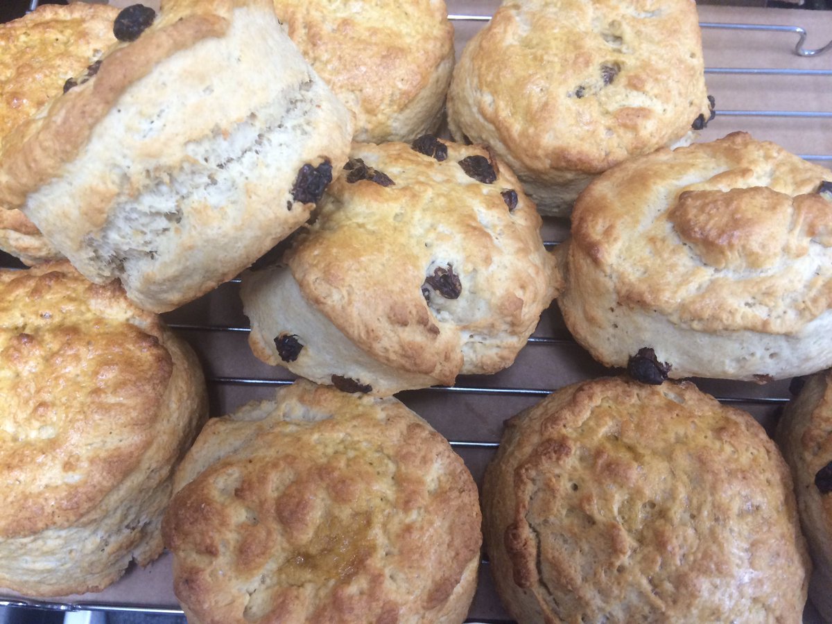 Fresh scones baked daily #Wimbledon #BakersHour #malvernhillshour #WorcestershireHour #CotswoldsHour